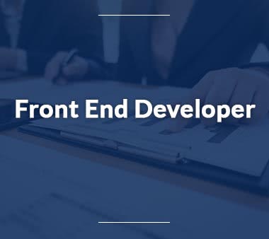 Front End Developer UX Designer