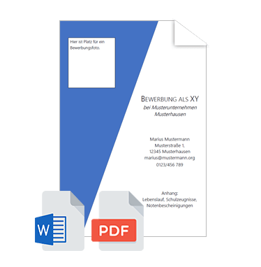 Bewerbung Praktikum Muster Deckblatt