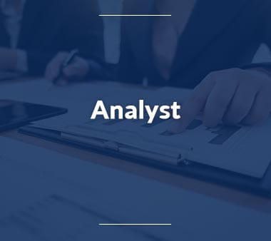 Analyst Bürojobs