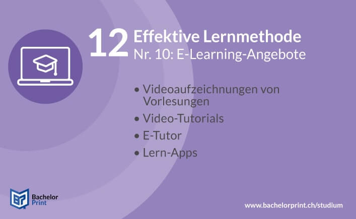 Lernmethoden 12 E-Learning