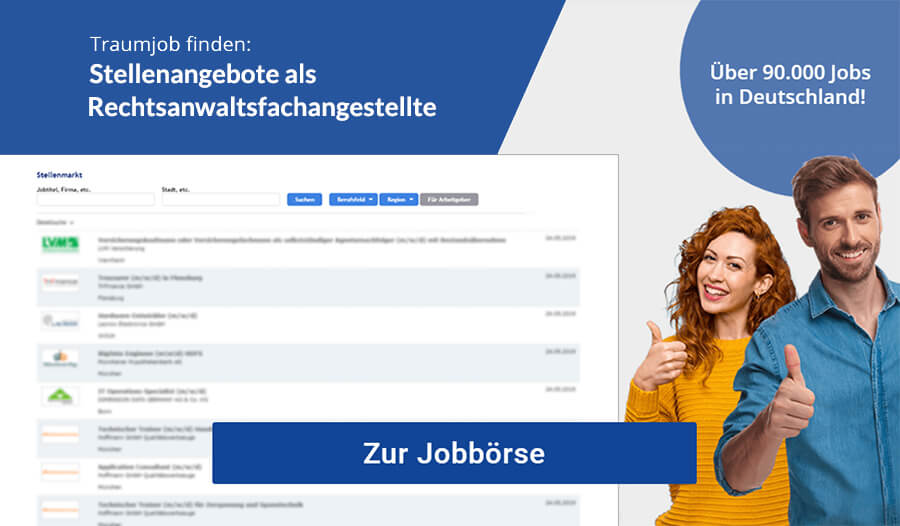 Rechtsanwaltsfachangestellte Jobs