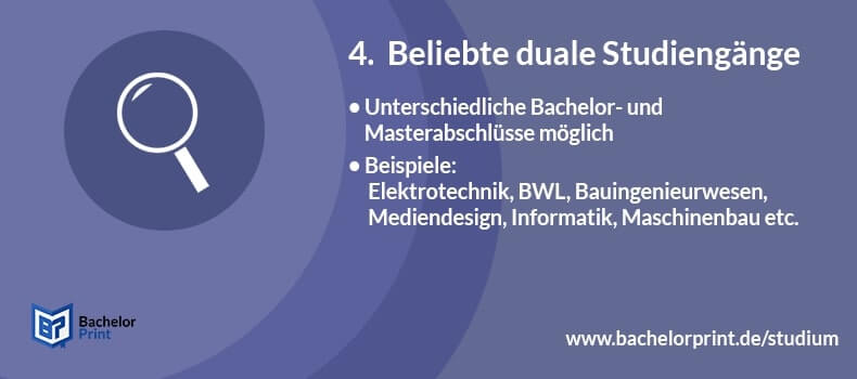 Duales Studium Beispiel Studiengänge